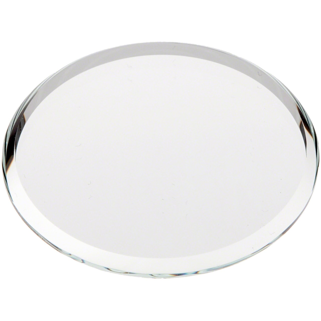 Plymor 2" Round, 3mm Thick Beveled Glass Mirror Circle